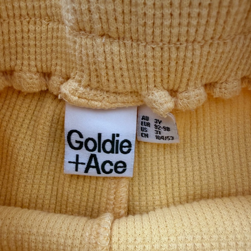 Goldie & Ace Retro Style Girls yellow shorts 3T - Picture 3 of 3
